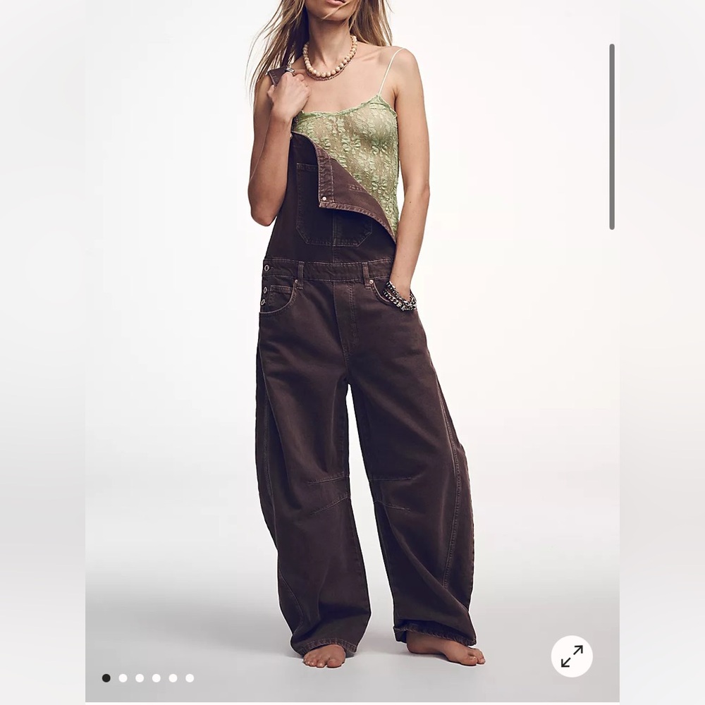 We the Free Goodluck Barrel Overalls